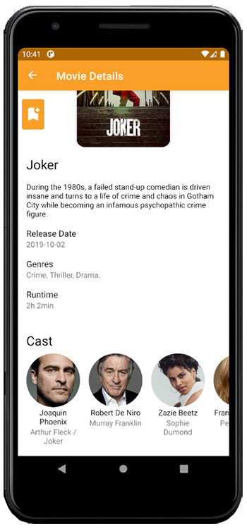 App Screenshot Movie Details Screen